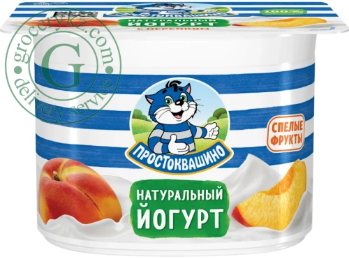 Prostokvashino yogurt, peach, 110 g
