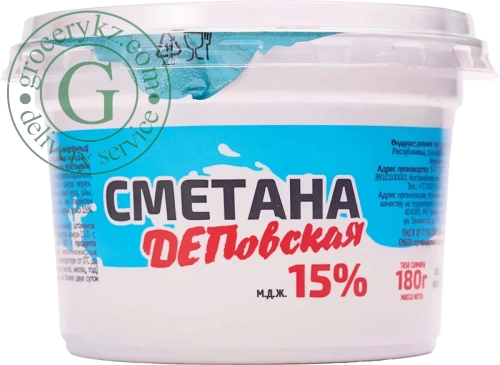 Dep sour cream, 15%, 180 g Dep sour cream, 15%, 180 g