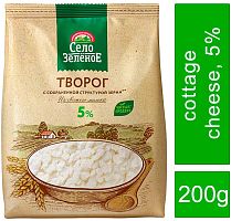 Selo Zelenoe cottage cheese, 5%, 200 g