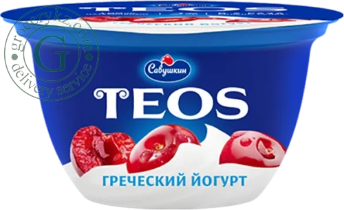 TEOS greek yogurt, cherry, 2%, 140 g picture 2