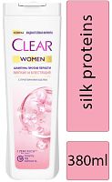 Clear Women shampoo, silk proteins, 380 ml
