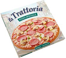La Trattoria frozen pizza, assorted, 335 g