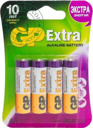GP Extra AA batteries, 4 pc GP Extra AA batteries, 4 pc