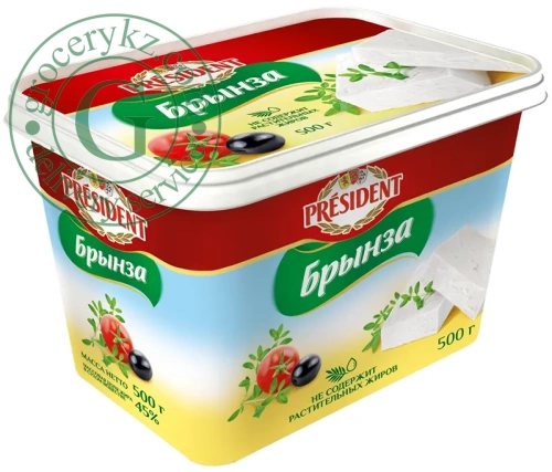 President Bryndza brined cheese, 500 g President Bryndza brined cheese, 500 g