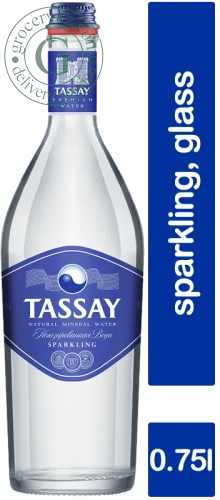 Tassay sparkling water, 0.75 l