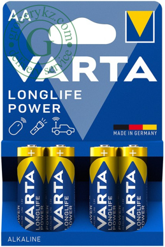 Varta Longlife Power AA batteries, 4 pc Varta Longlife Power AA batteries, 4 pc