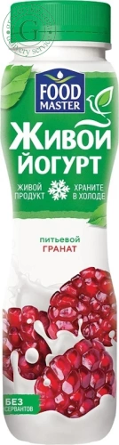 Foodmaster drinking live yogurt, pomegranate, 280 g Foodmaster drinking live yogurt, pomegranate, 280 g