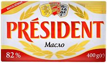 President unsalted butter, 82%, 400 g