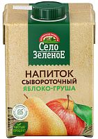 Selo Zelenoe whey drink, pear and apple, 500 g