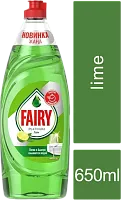 Fairy Platinum dish washing liquid dish soap, lime, 650 ml