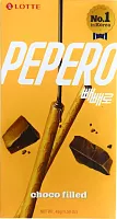 Lotte Pepero biscuit sticks, choco filled, 45 g