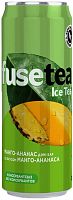Fuse-Tea black ice tea, mango and pineapple, 0.33 l