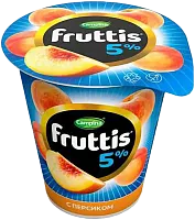 Fruttis yogurt, 5%, peach, 290 g