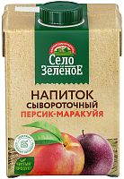 Selo Zelenoe whey drink, peach and passion fruit, 500 g