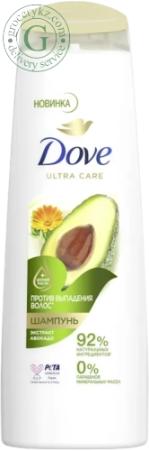 Dove anti-hair loss shampoo with avocado extract, 400 ml