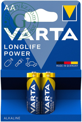 Varta Longlife Power AA batteries, 2 pc Varta Longlife Power AA batteries, 2 pc