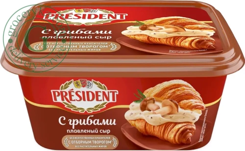 President spreadable cheese, mushroom, 400 g President spreadable cheese, mushroom, 400 g