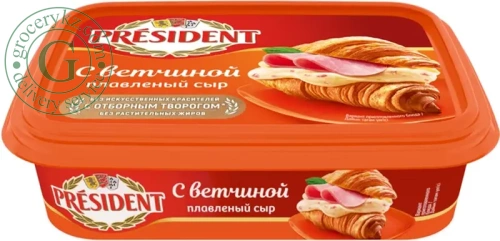 President spreadable cheese, ham, 200 g President spreadable cheese, ham, 200 g