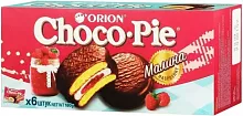 Orion Choco Pie (6 in 1), raspberry, 180 g