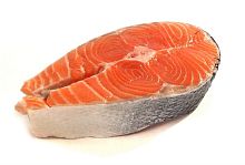 Salmon steak, frozen, pc