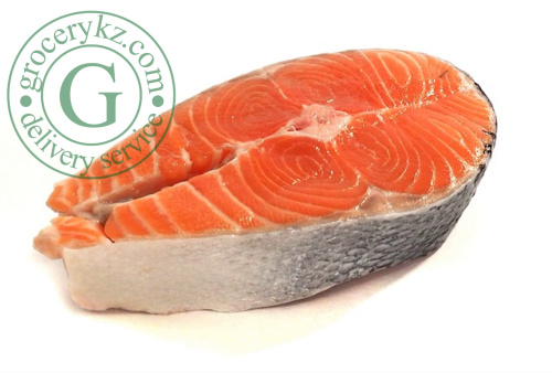 Salmon steak, frozen, pc