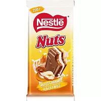 Nestle Nuts Milk Chocolate, Salted Caramel, 200 g