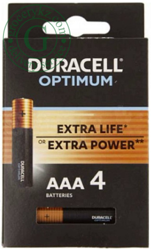 Duracell Optimum AAA batteries, 4 pc Duracell Optimum AAA batteries, 4 pc