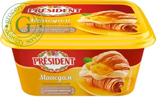 President spreadable cheese, maasdam, 400 g President spreadable cheese, maasdam, 400 g