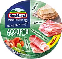 Hochland spreadable cheese in triangles, green assorted, 140 g