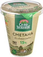 Selo Zelenoe sour cream, 15%, 300 g
