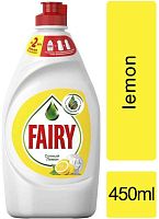 Fairy dish washing liquid dish soap, lemon, 450 ml