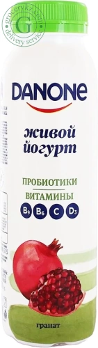 Danone drinking yogurt, pomegranate, 270 g Danone drinking yogurt, pomegranate, 270 g