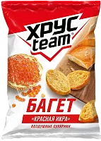 Hrusteam croutons, baguette, red caviar, 60 g