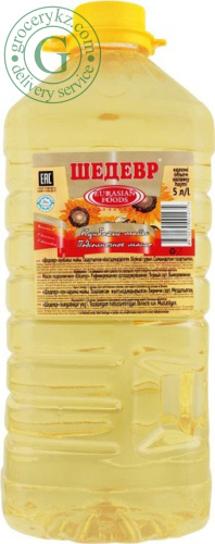Shedevr sunflower oil, 5 l Shedevr sunflower oil, 5 l