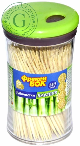 Freken bok bamboo toothpicks, 250 pc