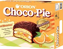 Orion Choco Pie (12 in 1), orange, 360 g