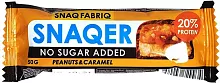 Snaqer protein bar, peanuts & caramel, 50 g