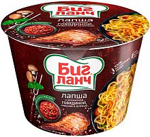 Big Lunch beef noodles with mushrooms and herbs, 90 g