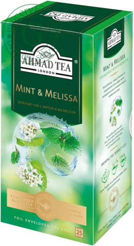 Ahmad Mint & Melissa green tea, 25 bags Ahmad Mint & Melissa green tea, 25 bags