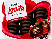 Roshen Lovita cookies, cocoa-cherry flavour, 420 g