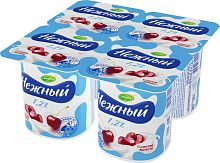 Nezhnyi yogurt with cherry juice, 1.2%, 4 in 1, 400 g