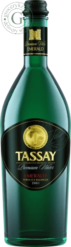 Tassay Emerald sparkling water, 0.75 l (glass bottle)