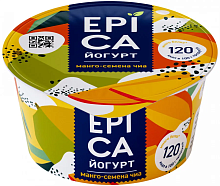 Epica yogurt, mango and chia seeds, 130 g