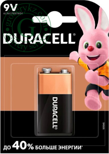 Duracell 9V battery, 1 pc Duracell 9V battery, 1 pc
