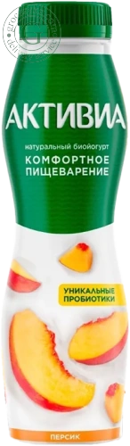 Activia yogurt, drinking, peach, 260 g Activia yogurt, drinking, peach, 260 g