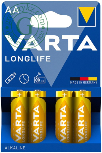 Varta Longlife AA batteries, 4 pc Varta Longlife AA batteries, 4 pc