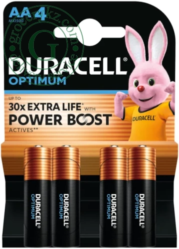 Duracell Optimum AA batteries, 4 pc Duracell Optimum AA batteries, 4 pc