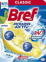 Bref Power Active refresh box for toilet bowl, lemon, 50 g