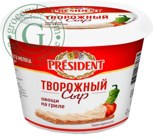 President cream cheese, grilled vegetables, 140 g President cream cheese, grilled vegetables, 140 g