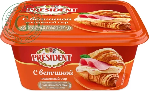 President spreadable cheese, ham, 400 g President spreadable cheese, ham, 400 g